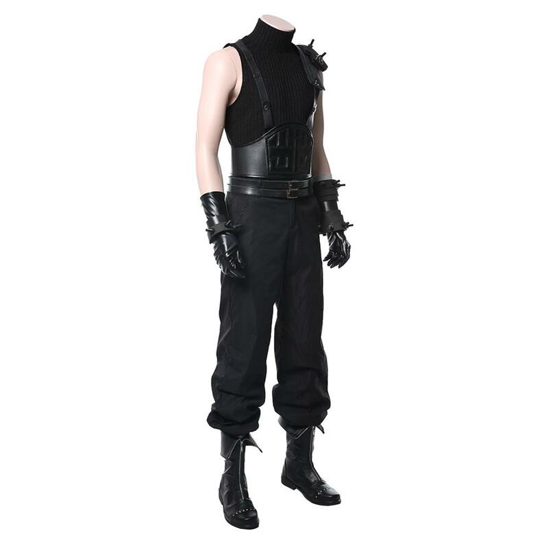 Disfraz de Final Fantasy VII Cloud Strife para hombre adulto, traje de Cosplay, traje de fantasía FF7, ideal para Halloween