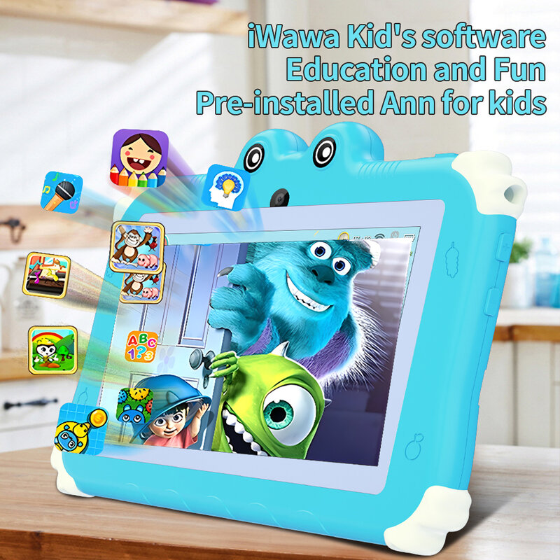子供用ミニタブレット12,4GB RAM, 64GB ROM,7.0インチ,子供用ギフト,手頃な価格,グローバルバージョン,2024