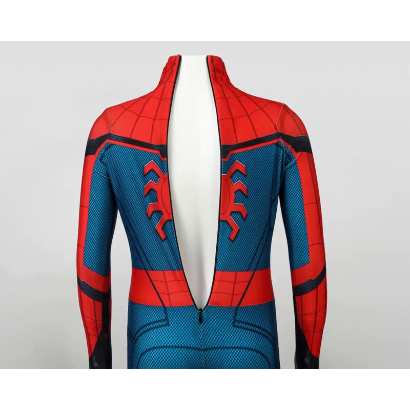 Disfraz de Halloween para adultos y niños, traje de Peter Parker, disfraz de superhéroe, mono de fiesta Zentai