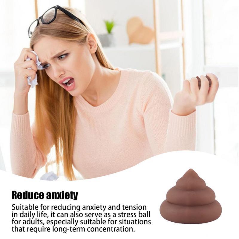 Poop Stress Ball 10PCS Soft Spoof Kawaii Toy Squeeze Stress Ball Fidget Fake Poop Toy Stretchy Sensory Toys For Adults Classroom