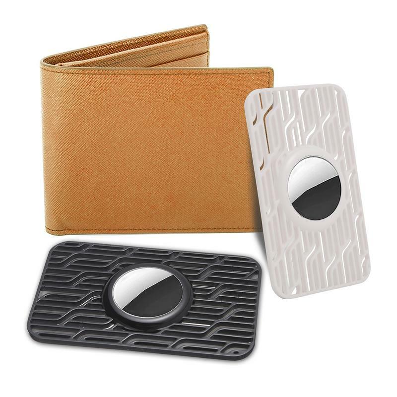 Caso portátil para Air Tag protetora, Tamanho do cartão de crédito, compatível com Air Tag para Wallet Purse, Mala