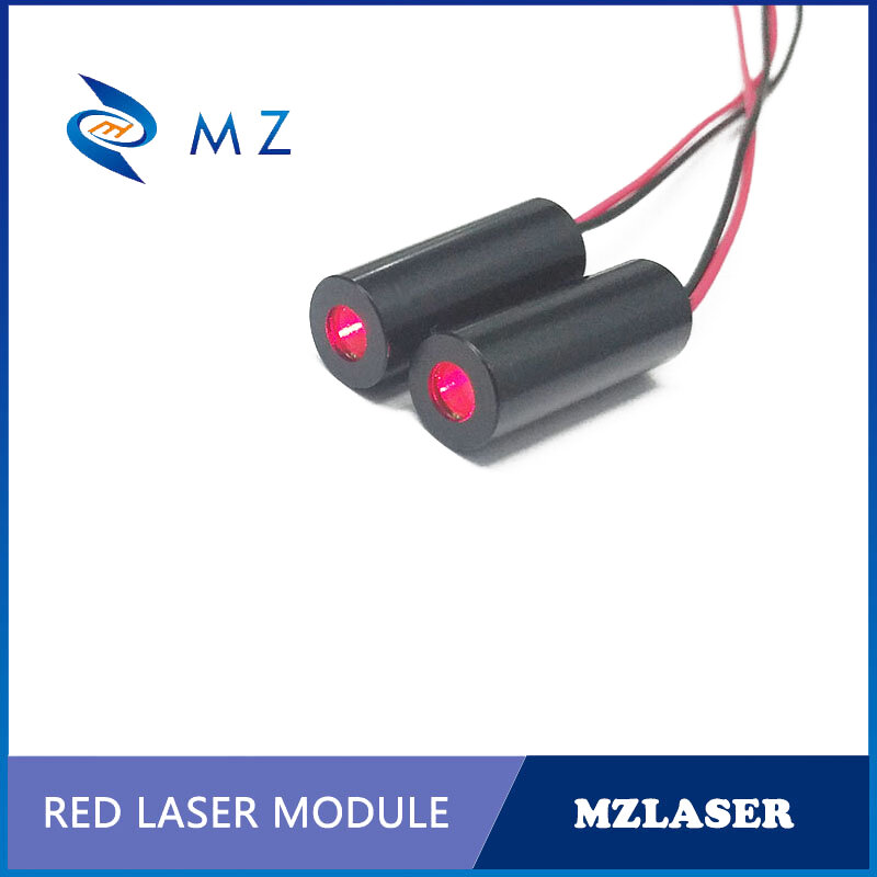 Лазерный модуль с красной точкой, длина 8 мм, 635 нм, мощность 5 мВт, высококачественные стеклянные линзы APC, тип привода, модель цепи CW, промышленный класс