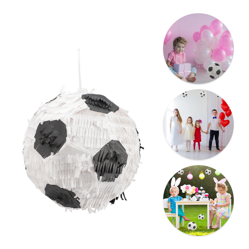 Balón de fútbol piñata fiesta de cumpleaños, decoración de Piñata de fútbol, suministros de fiesta de cumpleaños temáticos deportivos
