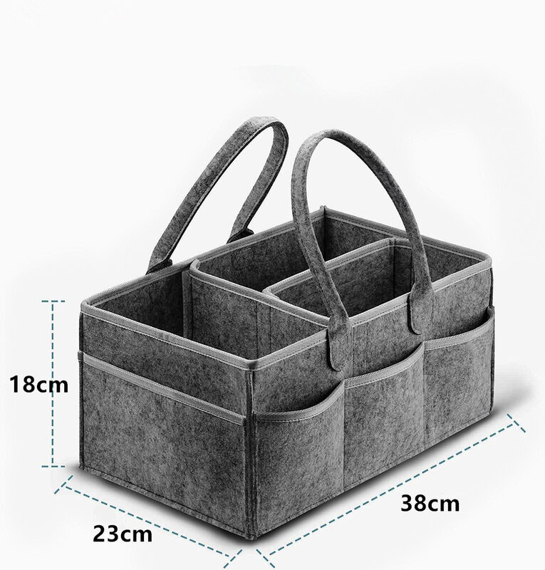 PANGDUpun38 x 23x18cm-Boîte d'évaluation des couches pour bébé, stockage des couches pour nouveau-né, empileurs et caddies, sacs pour couches