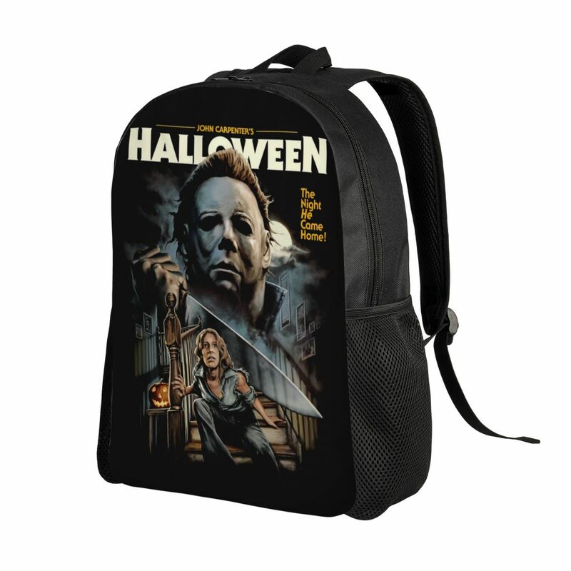 Halloween Michael Myers Travel Backpack Women Men School Laptop Bookbag Horror Movie College Student Daypack Bags