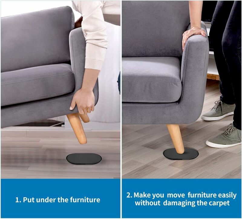 Almohadillas deslizantes para patas de muebles, 8 piezas, antiarañazos, fácil de mover, gruesas, antiabrasión, Protector de suelo