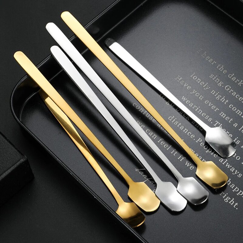Long Handle Bar Cocktail Mixing Spoons Stainless Steel Multi-size Drinks Muddler Stirrer Bartender Whisky Stir Rod Accessories