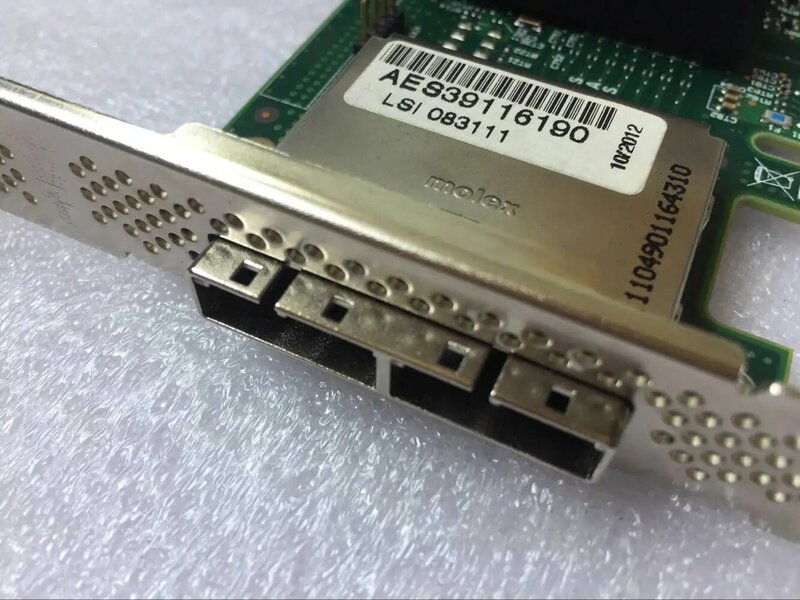 LSI SAS 9205-8E H3-25360-04H 8 puertos 6GB SAS SATA PCI-E tarjeta adaptadora de BUS HOST