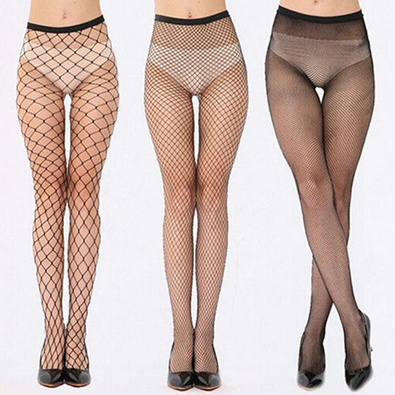 Women's Pants Sexy Fishnet Hollow Pantyhose Punk Stockings Stretchy Tights One Size Брючные костюмы Ladies Clothes For Daily
