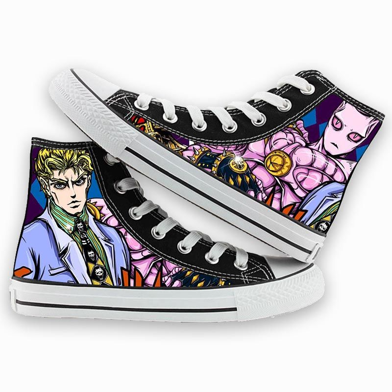 JoJo's Bizarre Adventure zapatos de lona, zapatillas de Anime, disfraz de Cosplay informal, zapatos Kawaii de alta calidad, accesorios de JOJO Y2k