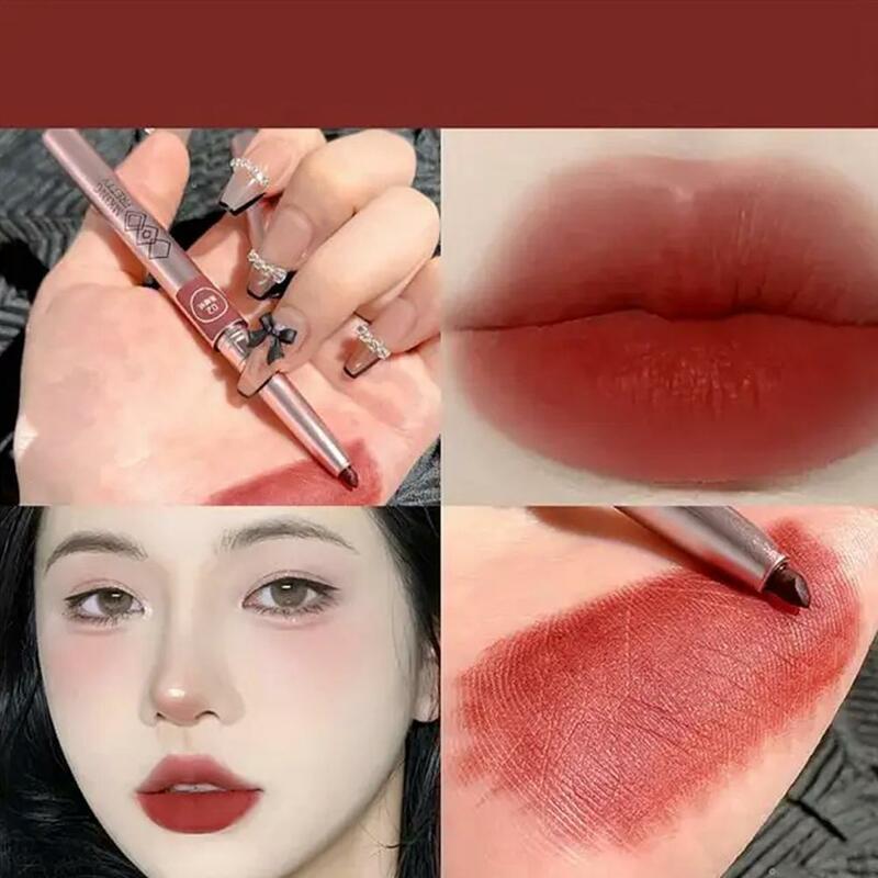 6 Colors Matte Lip Liner Lipstick Pen Lip Liner Pen Long Lipliner Pencil Stick Lip Lipstick Tint Makeup Pink Lip Lasting Nu M8U1