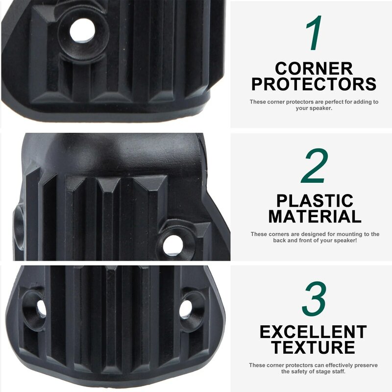 Sound Box Protectors Speaker Corner Protectors Plastic Corner Protectors for Audio Speaker Protection Replacement