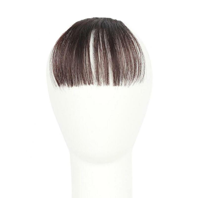 Synthetic Air Bangs Hairpiece Fake Bangs Black Brown Hairpiece Extension Clip In Hairpieces Accessorie Flush Bangs Invisible Wig