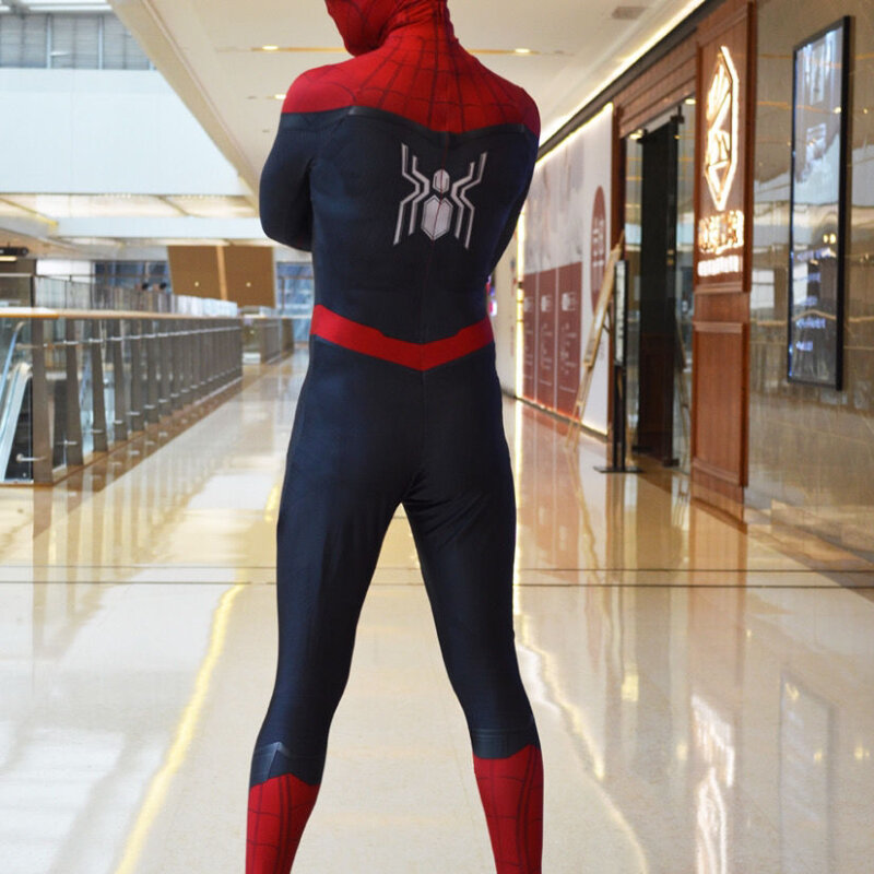 Lejos de casa disfraz de Spiderman, traje Zentai de superhéroe, Cosplay de Spider Man para hombres, mono, Carnaval y disfraces de Halloween