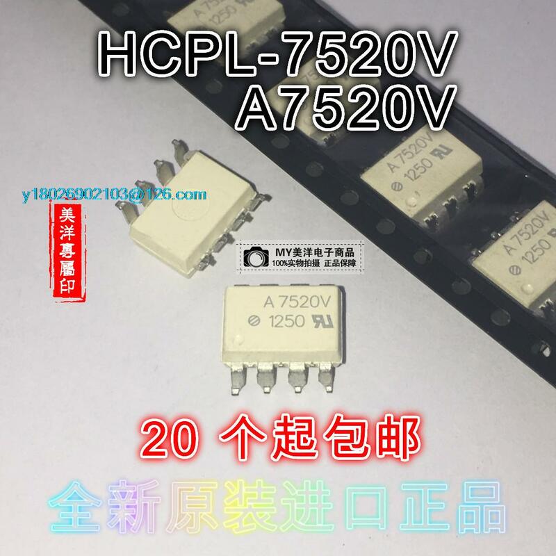 (5 buah/lot) A7520V HCPL-7520V HCPL-7520-500E A7520 SOP-8 Chip catu daya IC