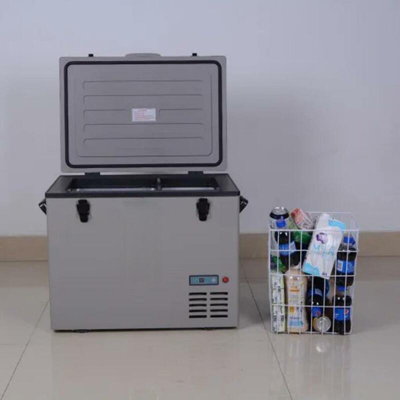 Réfrigérateur Portable à Massage Solaire 62 pour Voiture, Compresseur de Congélateur de Camping, 45L