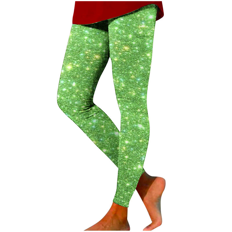 Calças de ioga elásticas impressas em 3D para mulheres, leggings confortáveis, moda casual, plus size, nova tendência