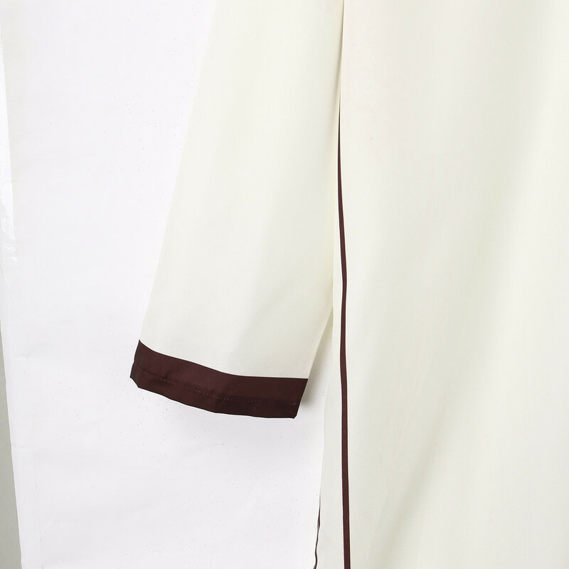 Nowa 2023 muzułmańska Jubba Thobe męska bluza z kapturem Ramadan szata Kaftan Abaya Dubai indyk islamska odzież męska luźny strój na co dzień