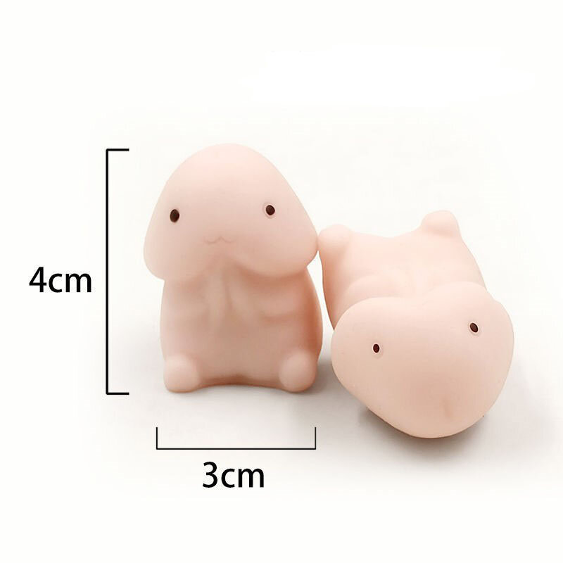 Forma del pene rimbalzo lento PU Ding Ding Squishies Cute Squeeze antistress Party Bag filler giocattolo sensoriale Fidget Toy Soft Squeeze