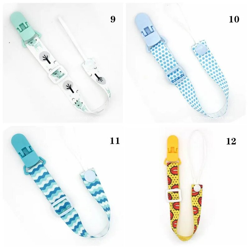 1PC New Baby Buckle Adjustment Pacifier Clip Pacifier Chain for Nipples Children Pacifier Clips Teether Cartoon Anti-drop Rope