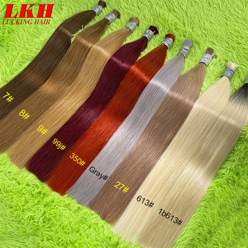Natural Original Vietnamese Raw Straight Bundles Braiding Human Hair Bundles 100% Unprocessed No Weft Human Hair Bulk Extensions