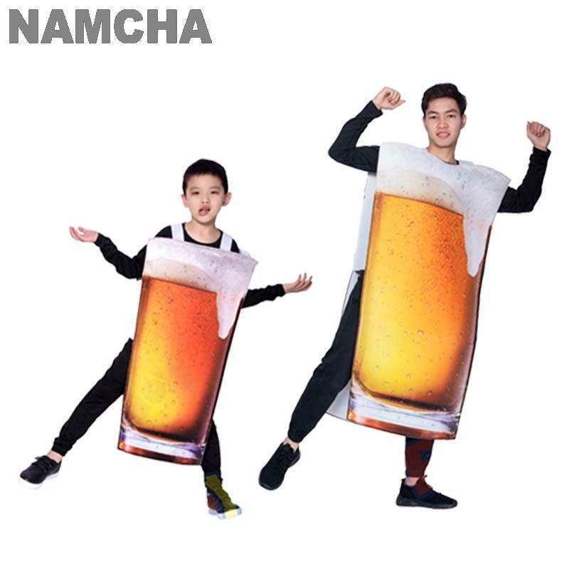 Oktoberfest Beer Cosplay Costume Jumpsuit Funny Children Adult Cartoon Animation Men Role Play Halloween Carnival Party Clothing