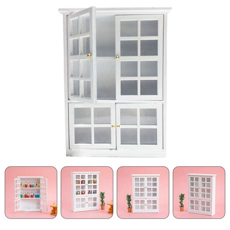 Miniatur kabinet Model anak-anak lemari rumah mainan Cabinetsative Aksesori furnitur lanskap