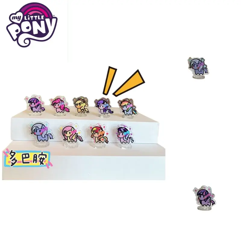 Creative My Little Pony Cartoon Animation Peripheral Mini Stand Kawaii Children's Toy Desktop Decoration Festival Gift Wholesale