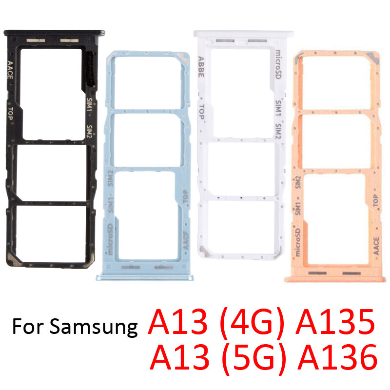New SIM Chip Tray Slot Adapter For Samsung Phone A13 4G 5G A135 A136 A135F A135M A135U Phone SD Holder Card Tray With Tools