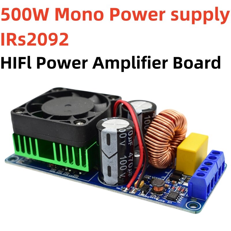 IRS2092S  500W Mono Channel Digital Power Amplifier Board Class D Stage Power Amplifier Board