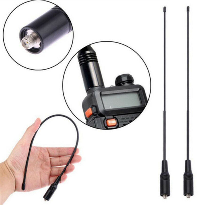 Antena NA-771 de doble banda para walkie-talkie Baofeng, alta calidad, sma-hembra, 10W, UV5R