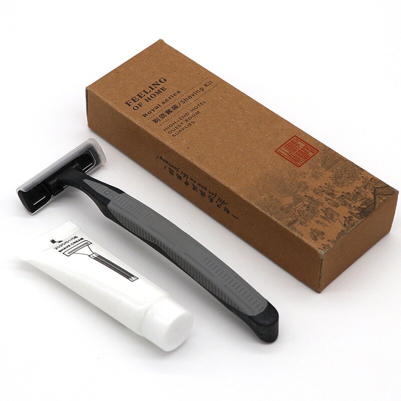 Máquina de afeitar desechable para hombre y mujer, maquinilla de afeitar con cuchillas biodegradables, venta al por mayor