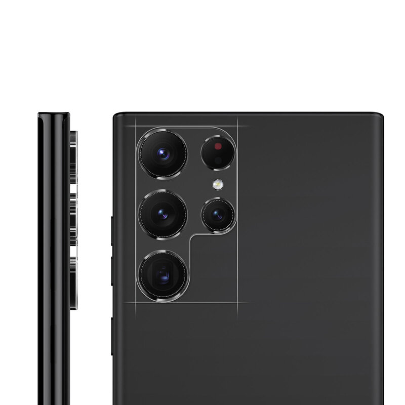 Protecteur d'objectif de caméra S22 Ultra 5G, protecteur d'objectif d'écran, résistant aux rayures et incassable pour S22 Ultra 5G
