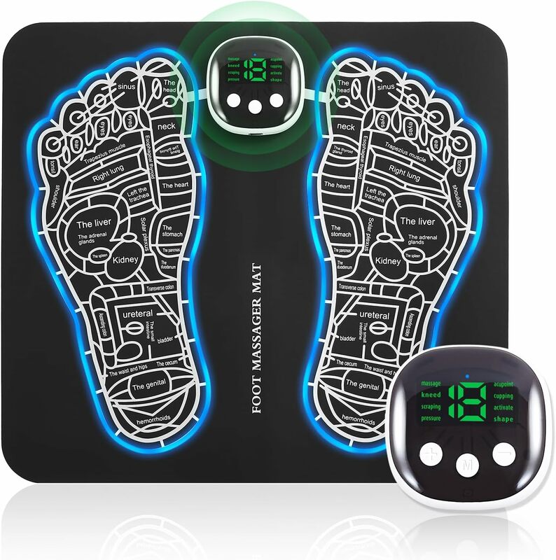 EMS Foot Massager Mat para Neuropatia, Estimulador para Melhor Circulação e Dor, Alívio da Fascite Plantar