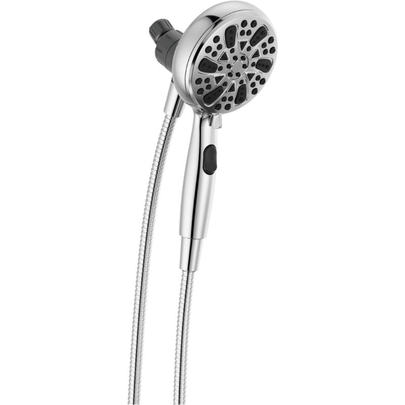 Cabezal de ducha magnético con pulverizador de mano, cabezal de ducha redondo, cabezal de ducha y duchas de mano, acoplamiento MagnaTite