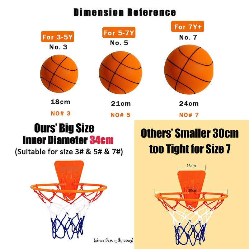 Dropshipping cepat bola Basket busa bola Basket diam bola lembut bola udara memantul ukuran 3/5/7 Basket