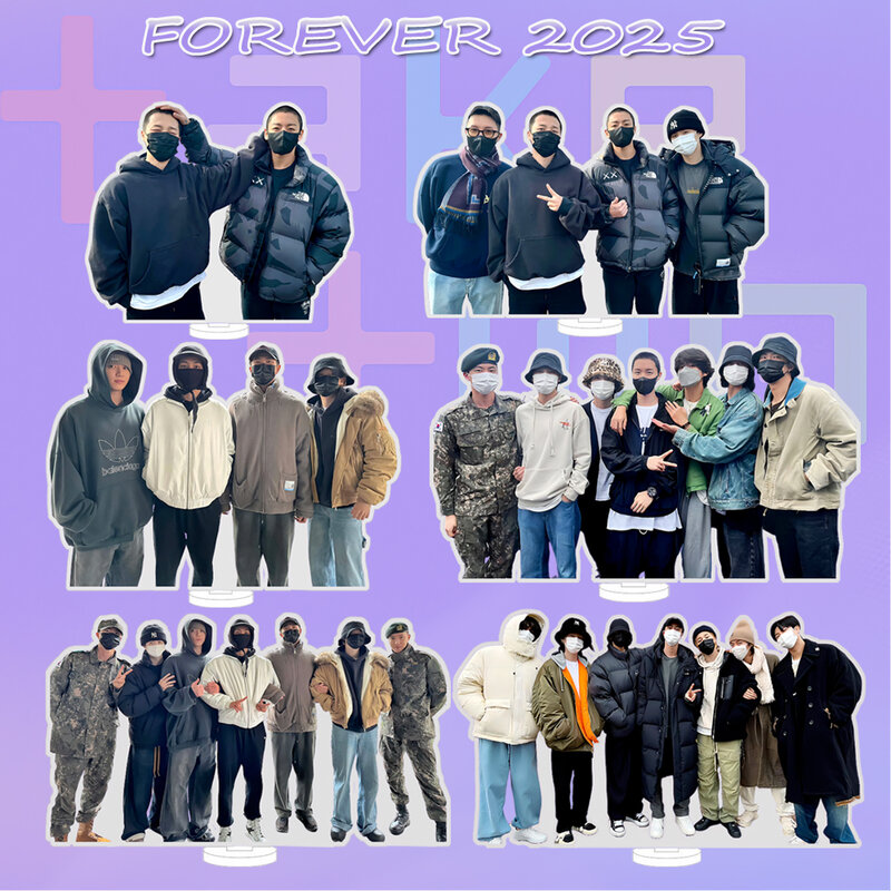 Acrylic Kpop ATEEZ Standee Txtssin GOLDEN LAYOVER Album Hongjoong JIN YOONGI Figures Stander TeahyungV Teakook Accessories Merch