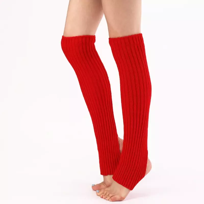 Soft Knitted Leg Cover Body Cover Yoga Socks Dance Leggings Exercising Leg Hose Warmers Female Sports Protection Knee Sleeve