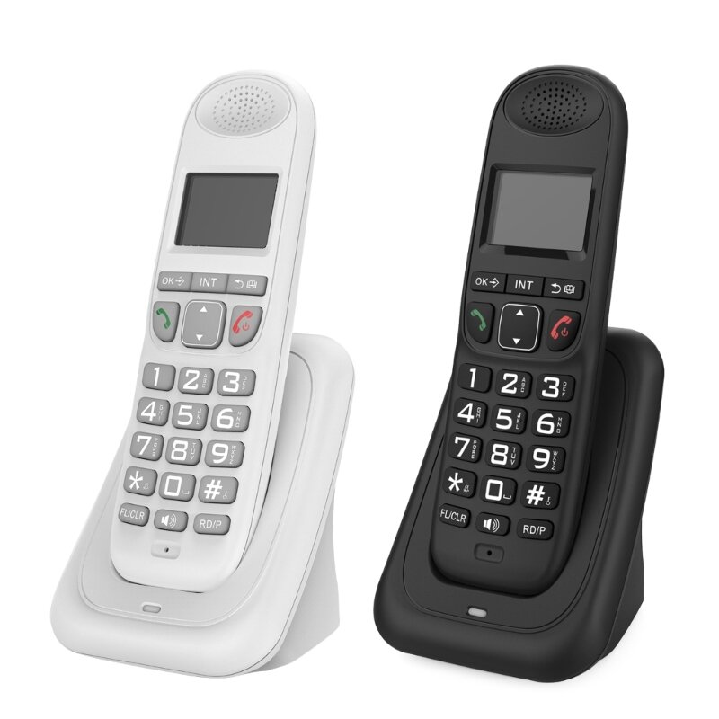 家庭およびオフィス学校用の発信者表示およびメモリを備えたワイヤレス電話固定電話 D1003