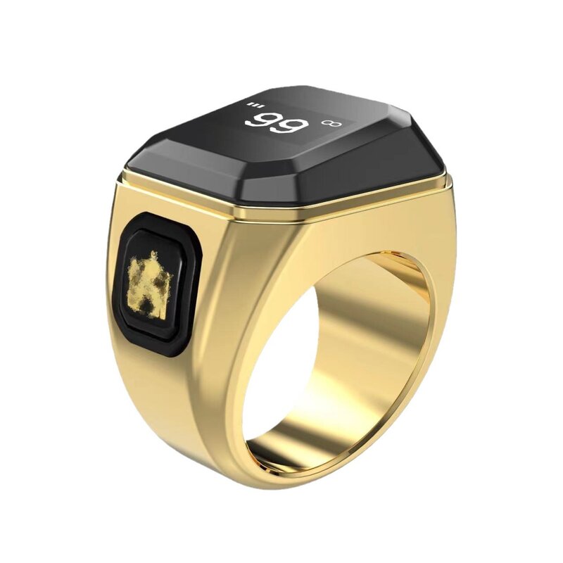 Iqibla-anillo Zikr inteligente de aleación de aluminio, anillo Digital con estuche de carga de batería, recordatorio de vibración, anillo de conteo, soporte de aplicación
