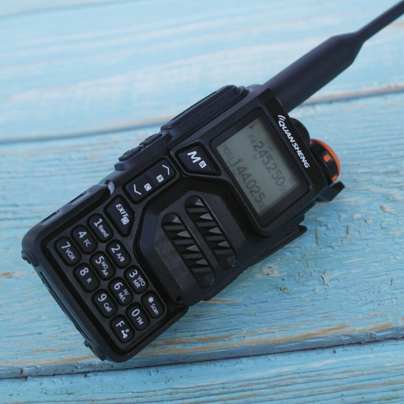 Quansheng-walkie talkie UV-K5長距離空気デュアルバンド,双方向ラジオ,5W,1600mAh,ポータブル,200チャンネル,無料TPYE-Cケーブル