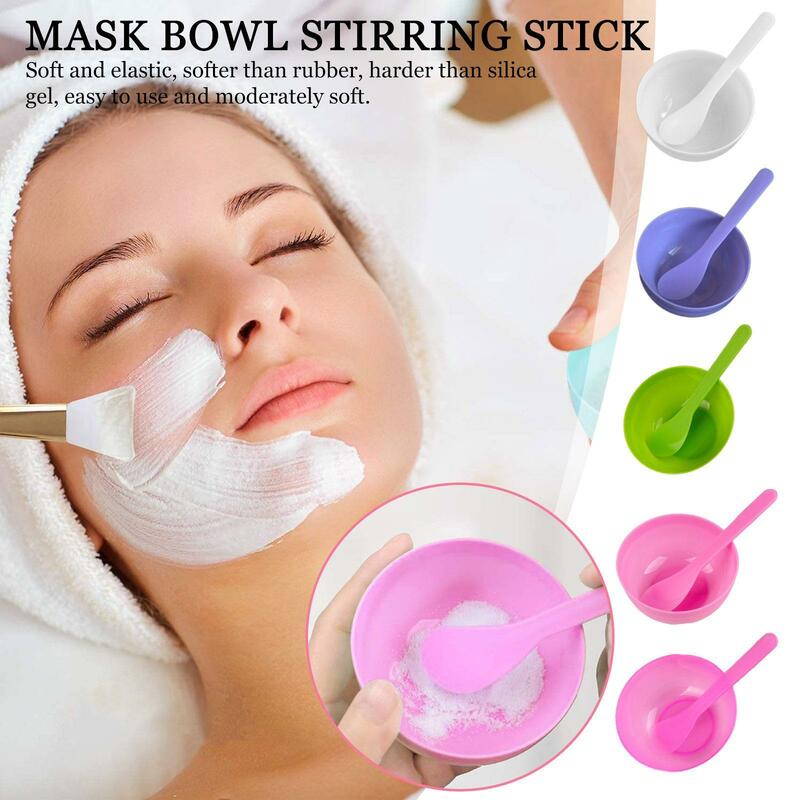 3.5 Inch Facial Mask Mixing Bowl With Stick Spatula For Facial Mask, Mud Mask Skincare Products DIY Facemask Mixing Tool Kit