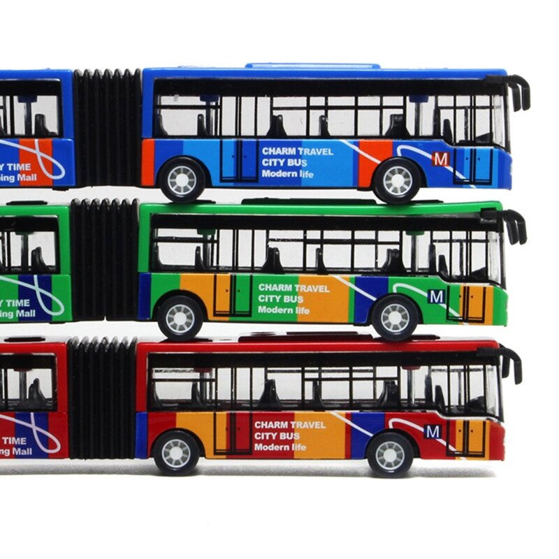 Crianças simulação automática ônibus realista brinquedos educativos portáteis design simples dropship