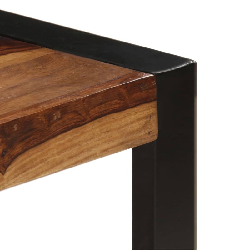 Tavolino da caffè 47.2 "x 23.6" x 15.7 "mobili da soggiorno in legno massello di Sheesham