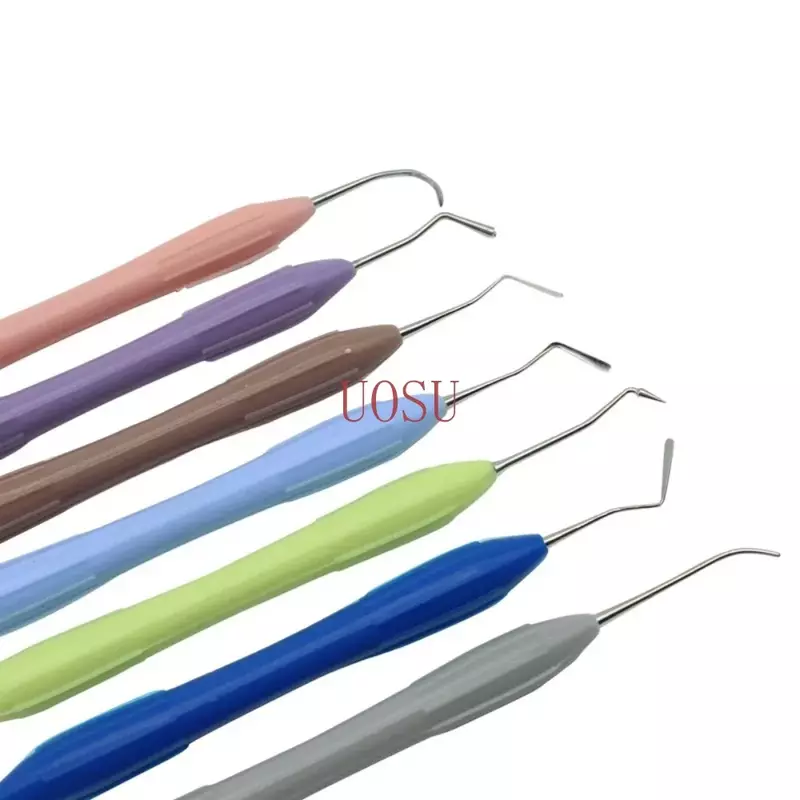 Ensemble de spatule de remplissage en résine composite dentaire, ensemble de dominoration esthétique, outil dentaire, 7 pièces, 1 ensemble