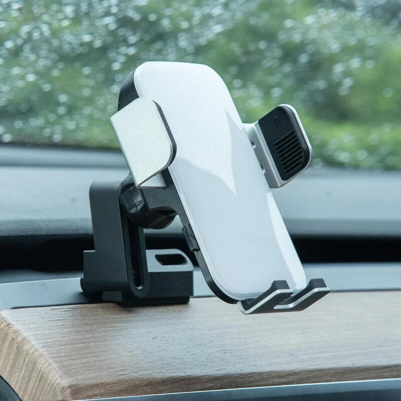 Tesla Phone Holder Model Y Model 3 Upgrade Solar Auto-Clamping Phone Mount, Tesla Accessories Fit All Phones
