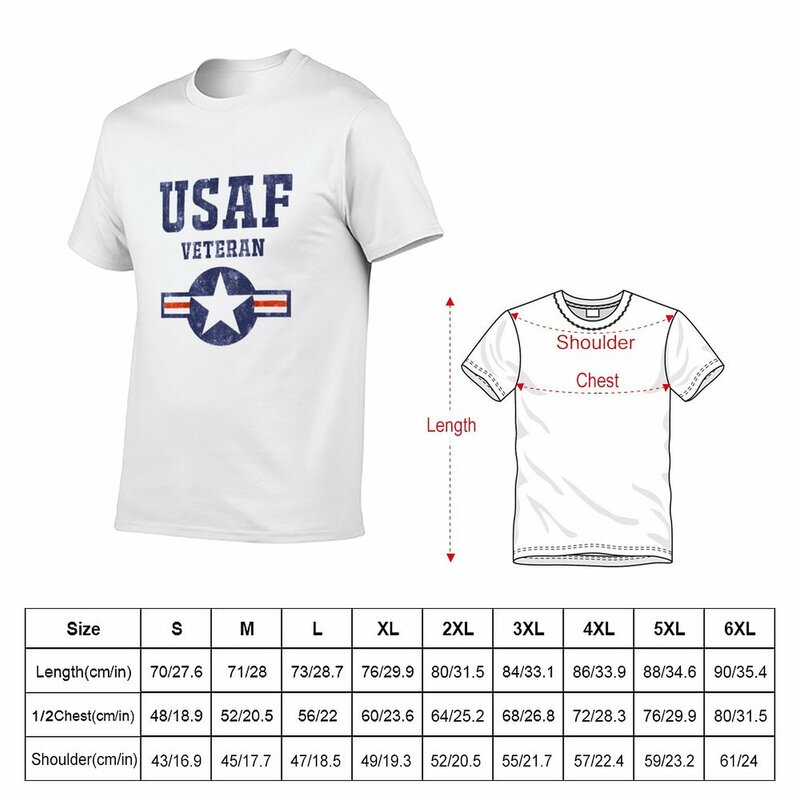 공군 USAF 베테랑 티셔츠, 재미있는 티셔츠, 여름 상의, 소년 티셔츠, 남성 티셔츠 팩, 신제품
