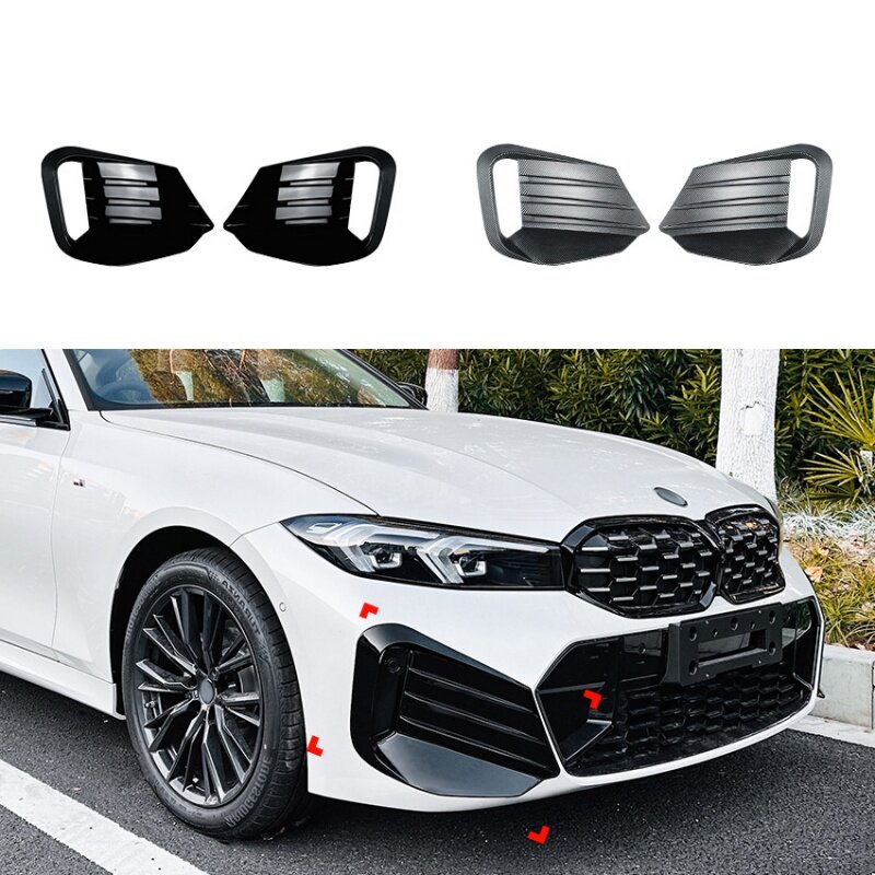 For BMW 3 Series G20 G21 LCI Sport 2023 Front Air Knife Vent Grille Exterior Modification Car Accessory Tool
