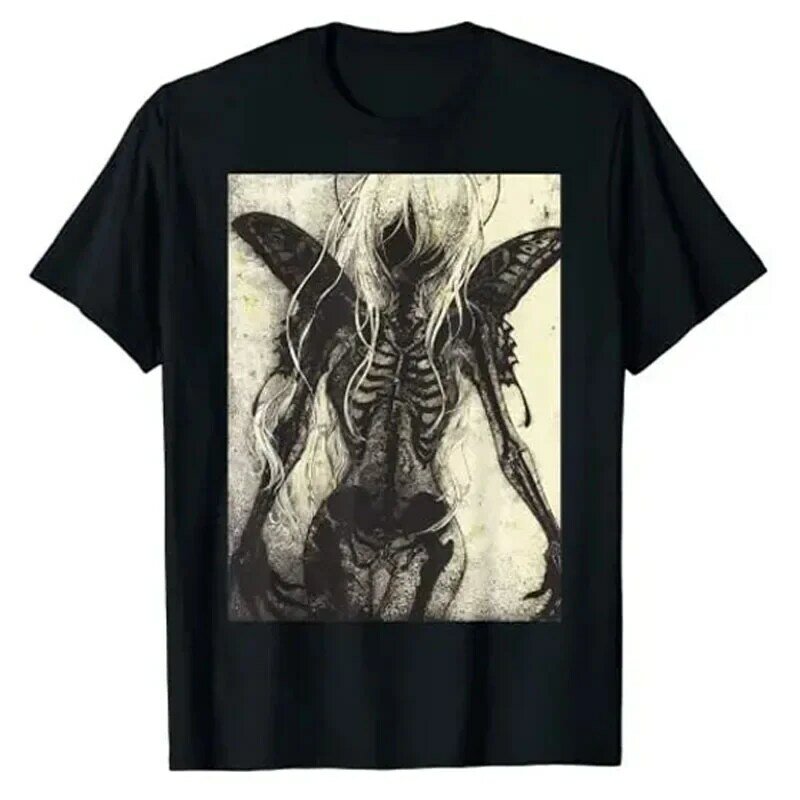 Donkere Kunst Grunge Goth Occulte Gothic Esthetisch Meisje Horror T-Shirt Halloween Kostuum Cadeau Damesmode Grafisch T-Shirt Coole Kleding