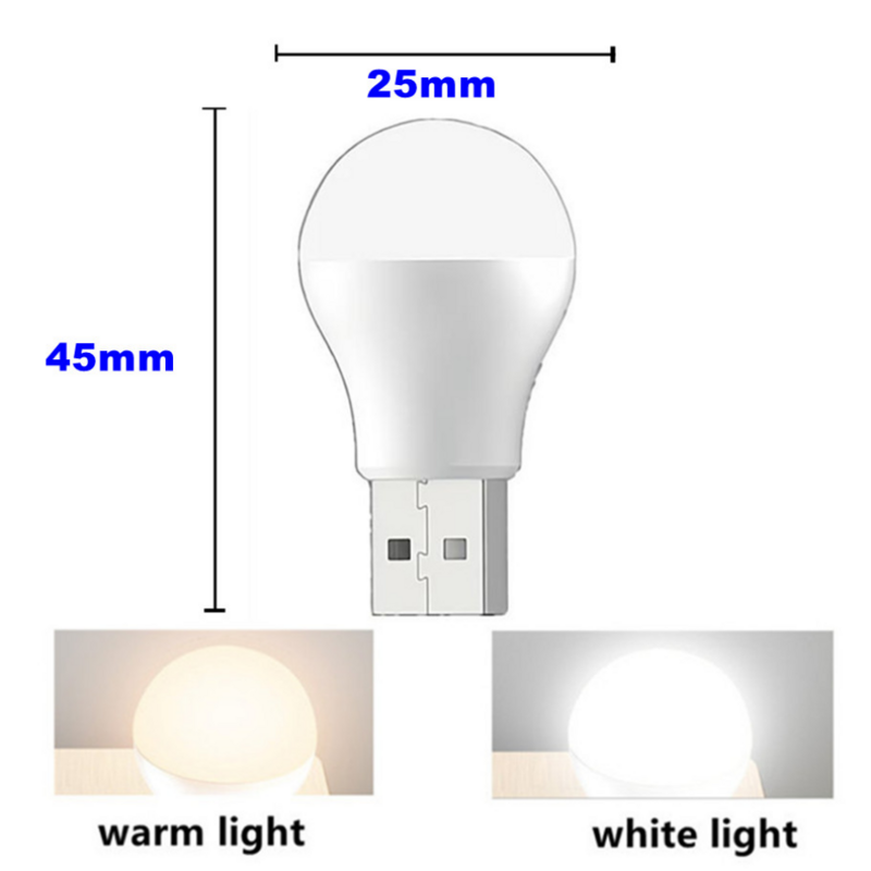 Mini lampe de lecture LED USB, 5 pièces, veilleuse pour Camping, Table, Power Bank, PC, ordinateur portable